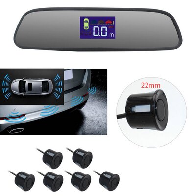 Car LCD Parking Sensor With 4 Sensores 22mm Parking Assist Reverse Display Parktronic PZ314-6